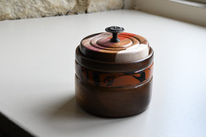 Walnut Bowl with Apple Inlay