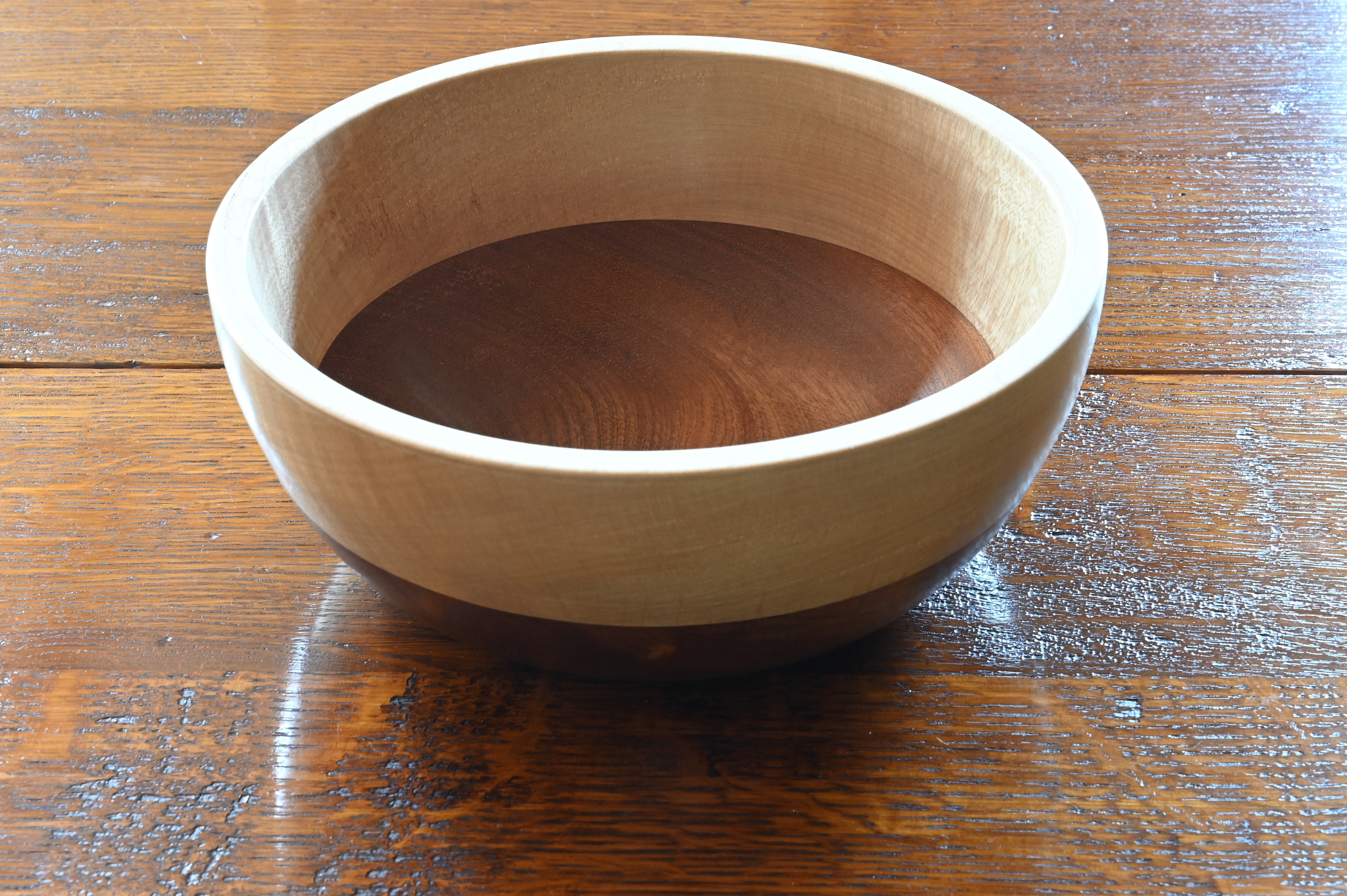 Salad Bowl - Sycamore and Sapele