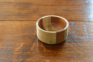 Sycamore and Walnut Bowl - with inlay.