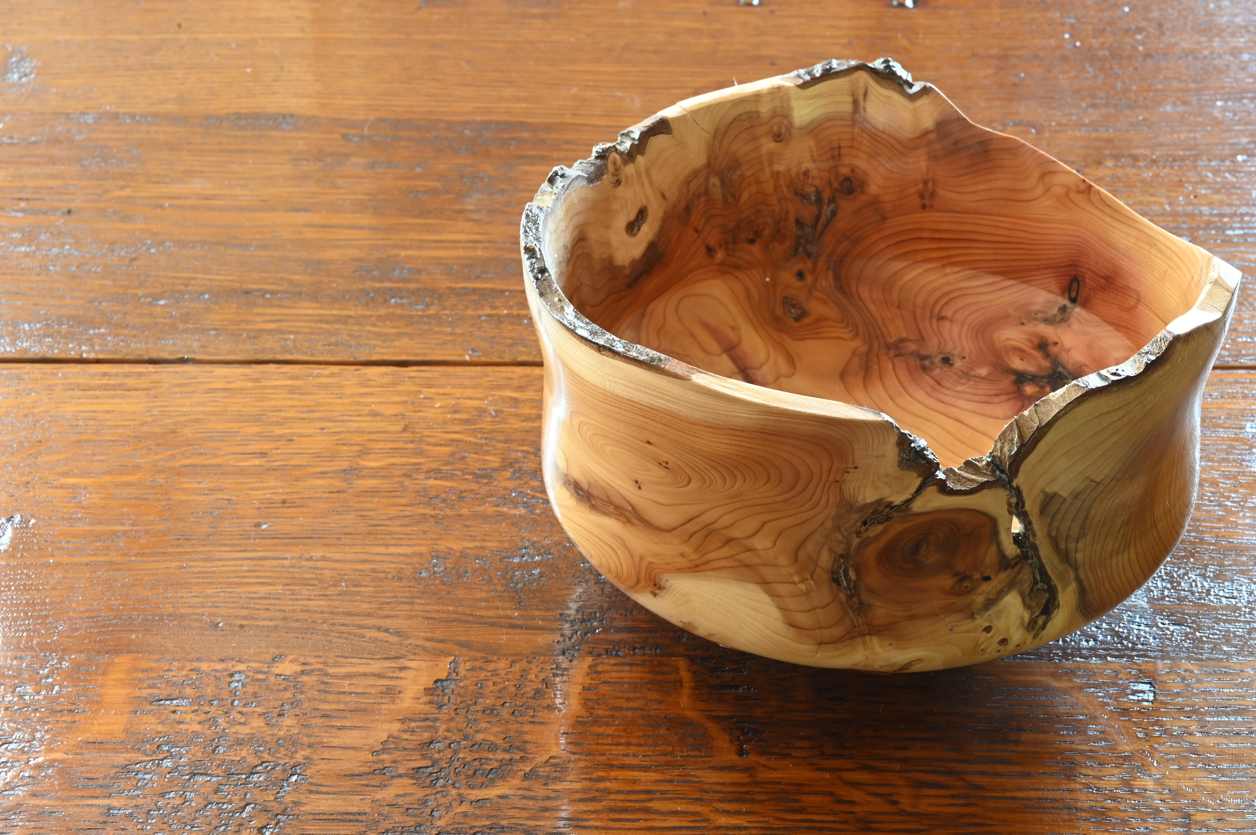 English Yew Bowl - Out on loan. I can get it back